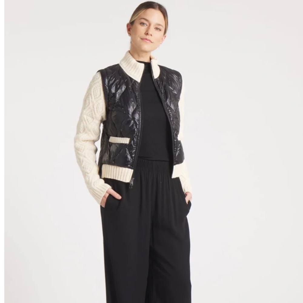 Cotes of London The Hyde Down Jacket in Black/Beige
